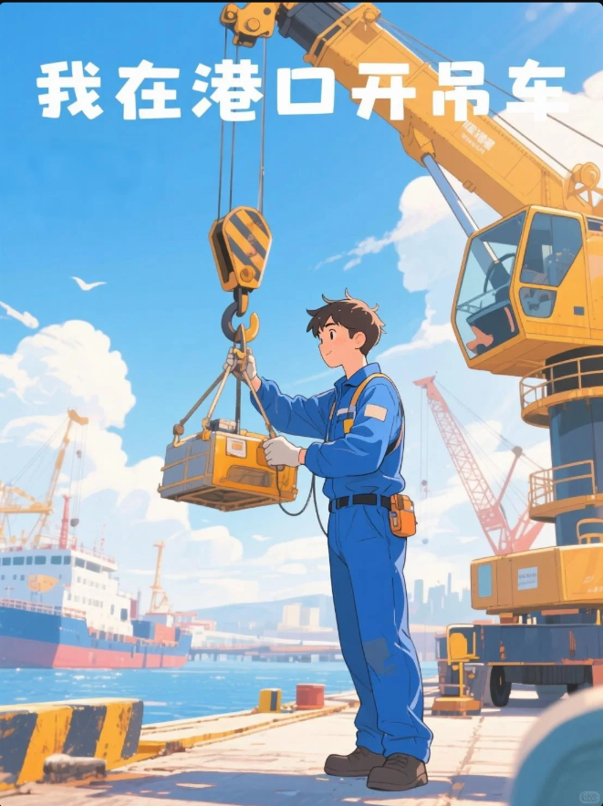 我在港口开吊车