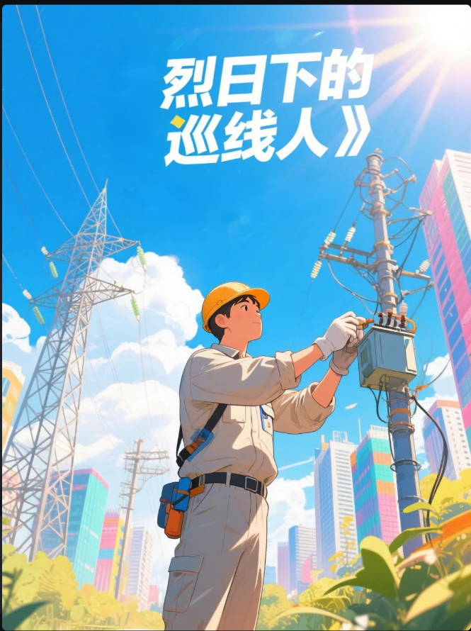 烈日下的巡线人